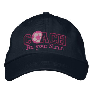Personalisierter Fußball-Coach mit Ihrem Namen Bestickte Kappe