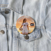 Personalisierter Fußball-Foto-Button Button (Beispiel)