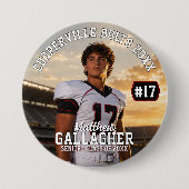 Personalisierter Fußball-Foto-Button Button (Vorderseite)