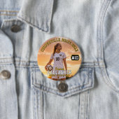 Personalisierter Fußball-Foto-Button Button (Beispiel)