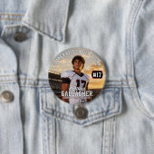Personalisierter Fußball-Foto-Button Button (Beispiel)