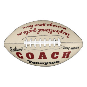 Personalisierter Fußball für den Coach - Dankesc Football