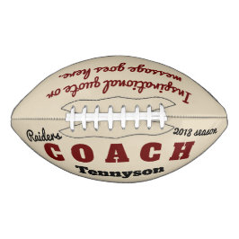 Personalisierter Fußball für den Coach - Dankeschö Football