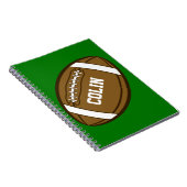 Personalisierter Fußball für Jungen, die Sport Lie Notizblock (Rechte Seite)