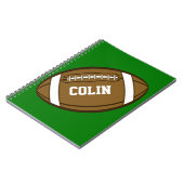 Personalisierter Fußball für Jungen, die Sport Lie Notizblock (Linke Seite)