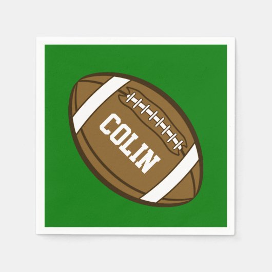 Personalisierter Fußball für Jungen, die Sport Lie Serviette (Vorderseite)