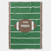 Personalisierter Fußball-Fußball Decke (Vorderseite Vertikal)
