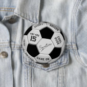 Personalisierter Fußball-Geburtstag | Alter Name Button (Beispiel)