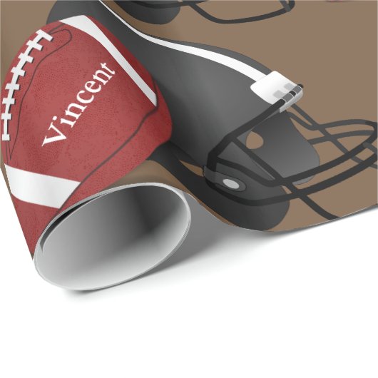 Personalisierter Fußball Geschenkpapier (Rolleneckpunkt)