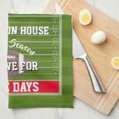 Personalisierter Fußball Geschirrtuch (Viertel Falte)