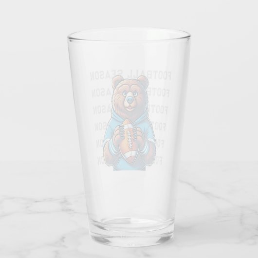 Personalisierter Fußball Glas (Rückseite)