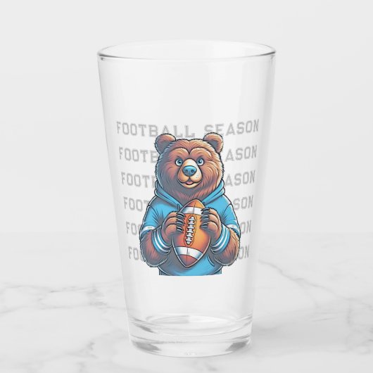 Personalisierter Fußball Glas (Vorderseite)
