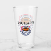 Personalisierter Fußball Glas (Rückseite)