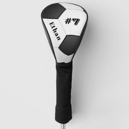 Personalisierter Fußball Golf Headcover (Vorderseite)