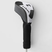 Personalisierter Fußball Golf Headcover (angewinkelt)