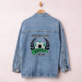 Personalisierter Fußball - Grün Jeansjacke (Hangar)