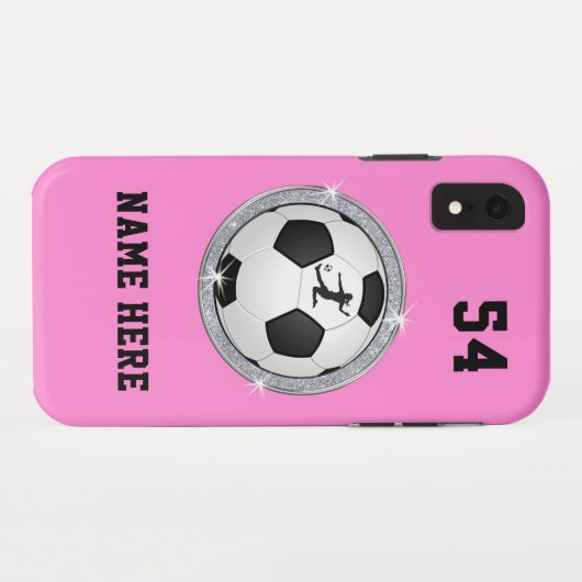 Personalisierter Fußball iPhone Fall, älter zu Case-Mate iPhone Hülle (Rückseite (Horizontal))