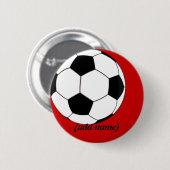 Personalisierter Fußball-Knopf Button (Vorne & Hinten)