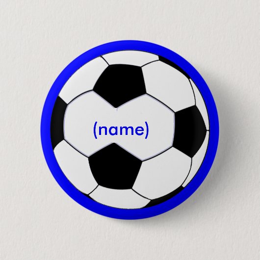 Personalisierter Fußball-Knopf Button (Vorderseite)