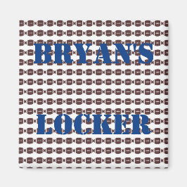 Personalisierter Fußball-Locker Magnet