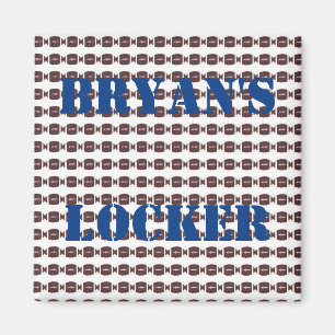 Personalisierter Fußball-Locker Magnet