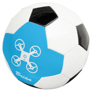 Personalisierter Fußball mit Drohnen-Logo
