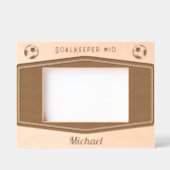 Personalisierter Fußball Mit Monogramm Geätzte Rahmen (Vorderseite)