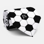 Personalisierter Fußball-Monogramm Krawatte (Gerollt)