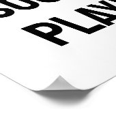 Personalisierter Fußball Poster (Ecke)