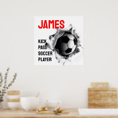 Personalisierter Fußball Poster (Küche)