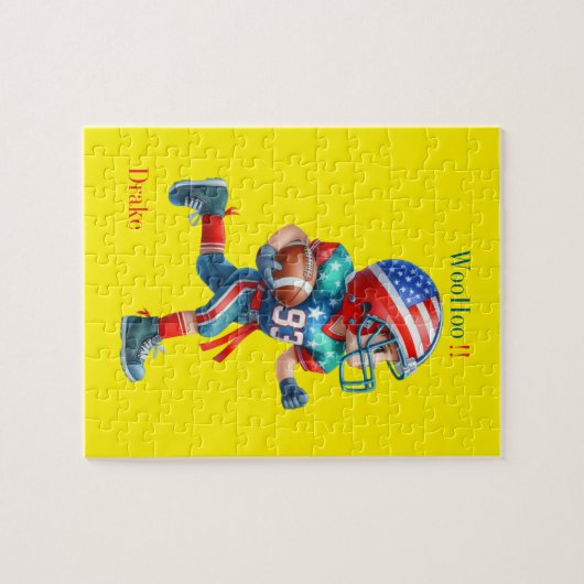 Personalisierter Fußball Puzzle (Horizontal)