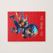 Personalisierter Fußball Puzzle (Horizontal)