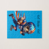 Personalisierter Fußball Puzzle (Horizontal)