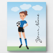 Personalisierter Fußball-Spieler Fotoplatte (Vorderseite)