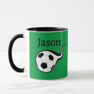 Personalisierter Fußball-Tasse Sport-Kaffeebecher Tasse