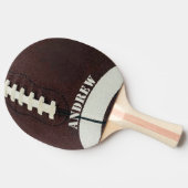 Personalisierter Fußball Tischtennis Schläger (Seitenansicht)