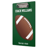 Personalisierter Fußball-Trainer-Geschenk-Name, Klemmbrett (Links)