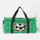 Personalisierter Fußball und Spieler Duffle Bag (Rückseite)