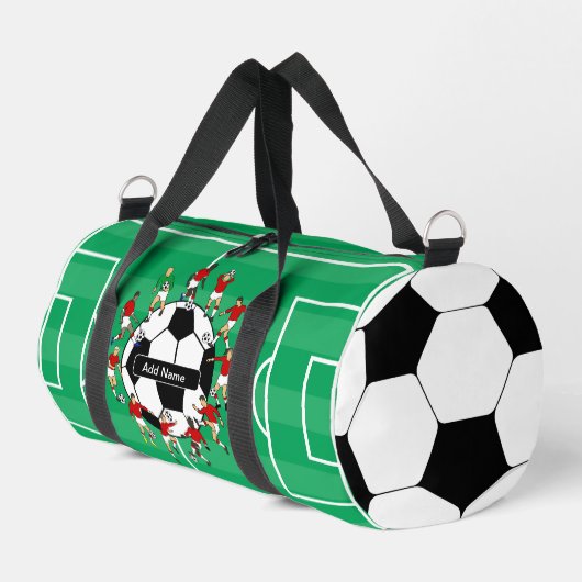 Personalisierter Fußball und Spieler Duffle Bag (Linke Seite)