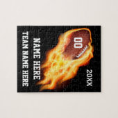 Personalisierter Fußball verwirrt NAMEN, TEAM, Puzzle (Horizontal)