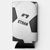 Personalisierter Fußballball-Ball Selters Dosenkühler (Rückseite)