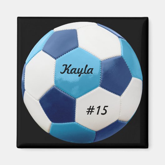 Personalisierter Fußballball, Blues Magnet (Vorne)