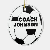 Personalisierter Fußballball-Coach Ornament (Links)