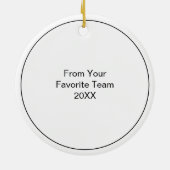 Personalisierter Fußballball-Coach Ornament (Hinten)