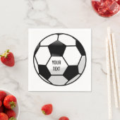 Personalisierter Fußballball mit benutzerdefiniert Serviette (Beispiel)