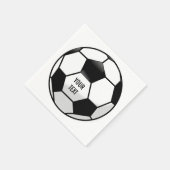 Personalisierter Fußballball mit benutzerdefiniert Serviette (Ecke)