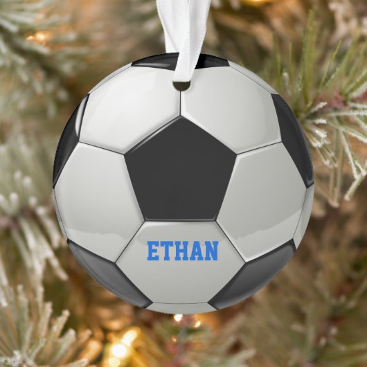 Personalisierter Fußballball Ornament (Baum)