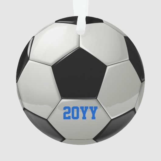 Personalisierter Fußballball Ornament (Rückseite)