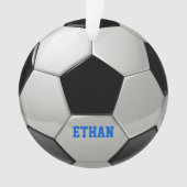 Personalisierter Fußballball Ornament (Vorderseite)