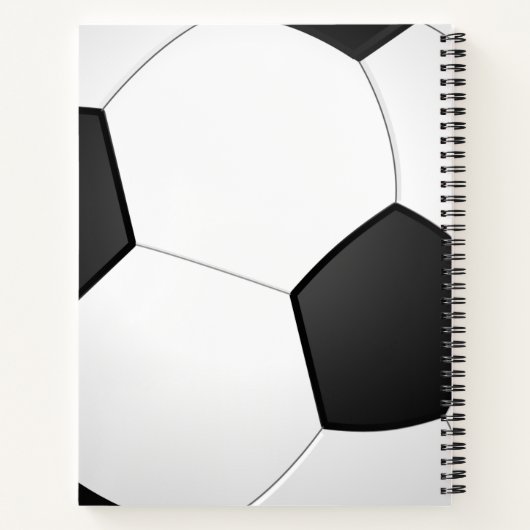 Personalisierter Fußballball-Sportfan Notizblock (Rückseite)